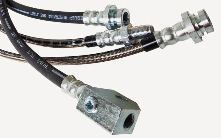Brake Hose Non ABS Rubber Toyota Landcruiser 80,100 series 1/1990-2007