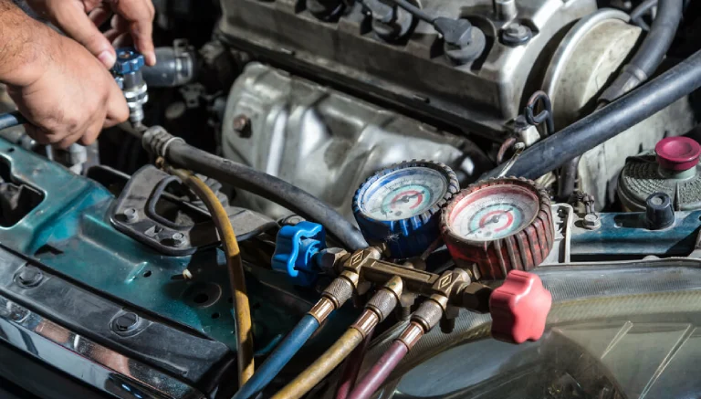 Air conditioning servicing