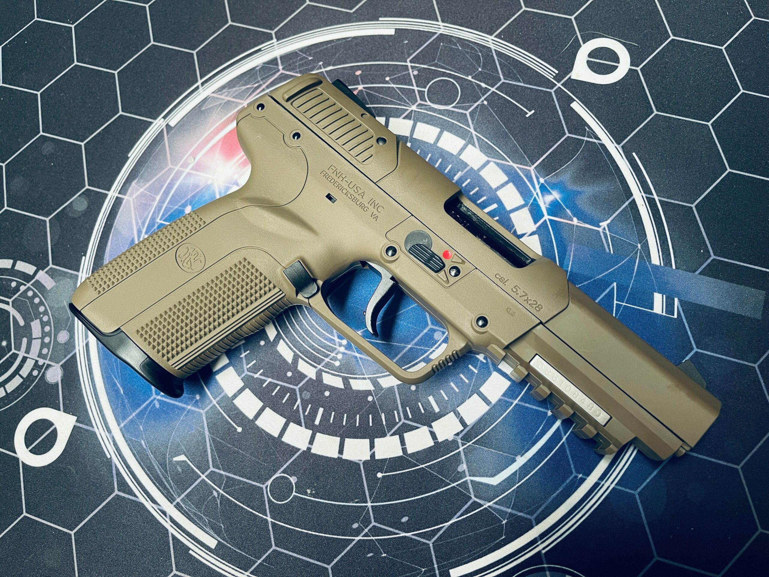 Custom Guarder / Tokyo Marui FN57 Gel Blaster - FDE - Image 2