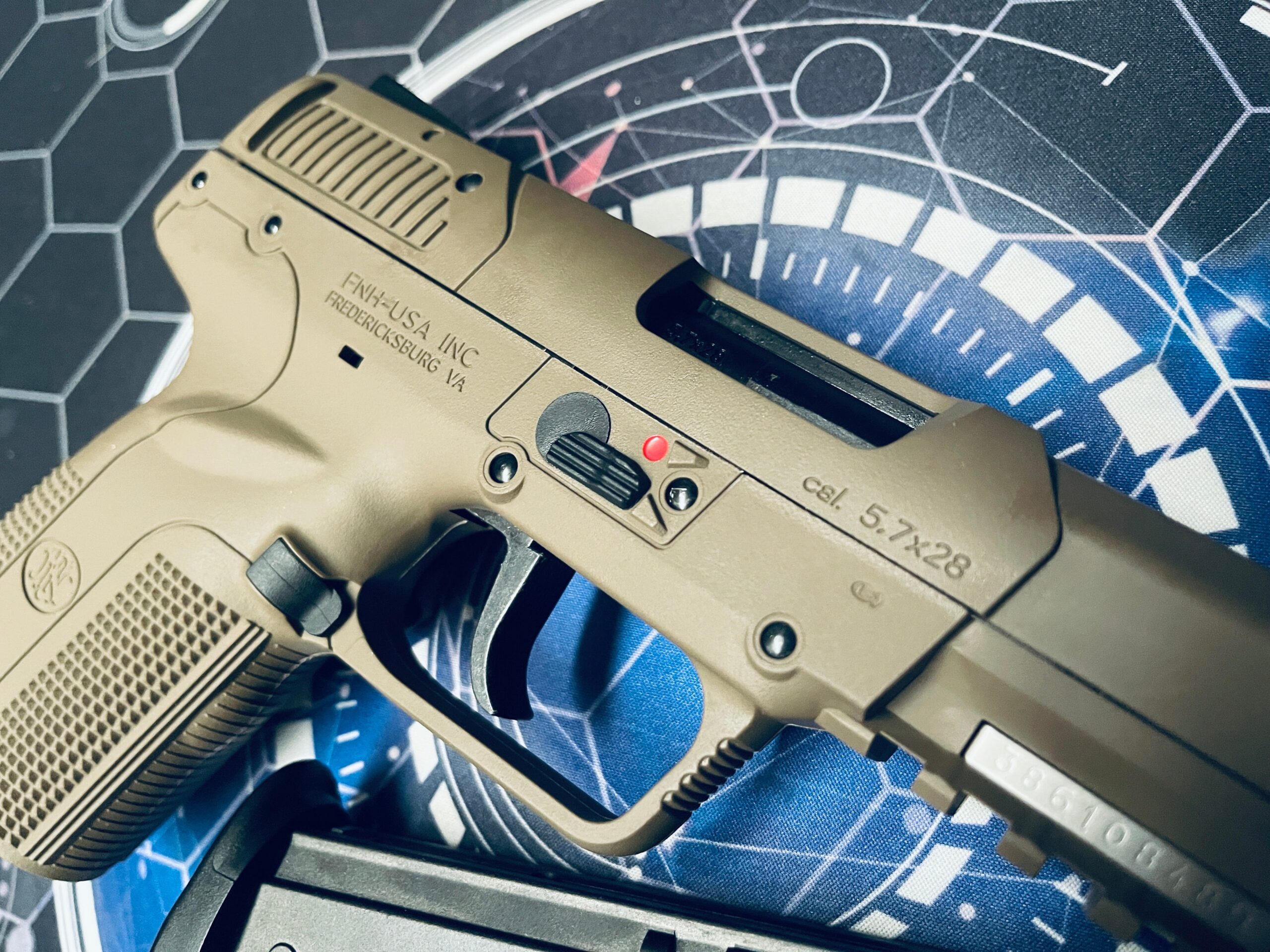 Custom Guarder / Tokyo Marui FN57 Gel Blaster - FDE - Image 7