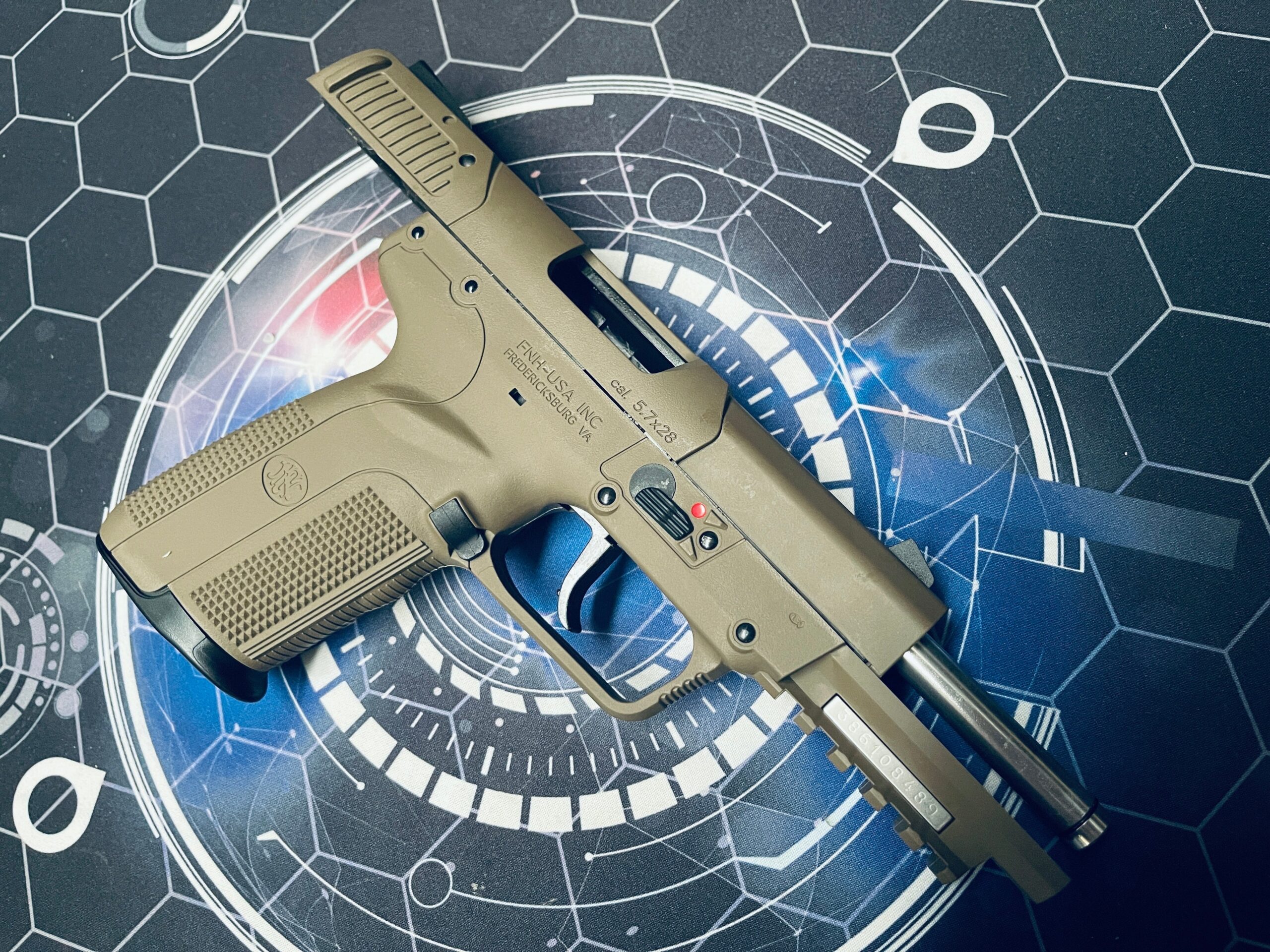 Custom Guarder / Tokyo Marui FN57 Gel Blaster - FDE - Image 5