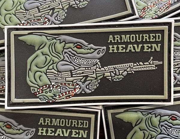 Armoured Heaven Shark Velcro Patch
