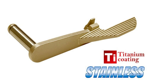 Guarder Extended Stainless Slide Stop for MARUI HI-CAPA 5.1 Gold Match (Titanium Gold)