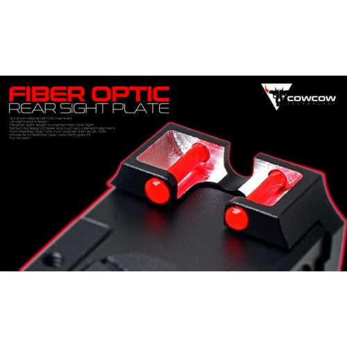 Cow Cow Fibre Optic Rear Sight Plate for TM Hi Capa