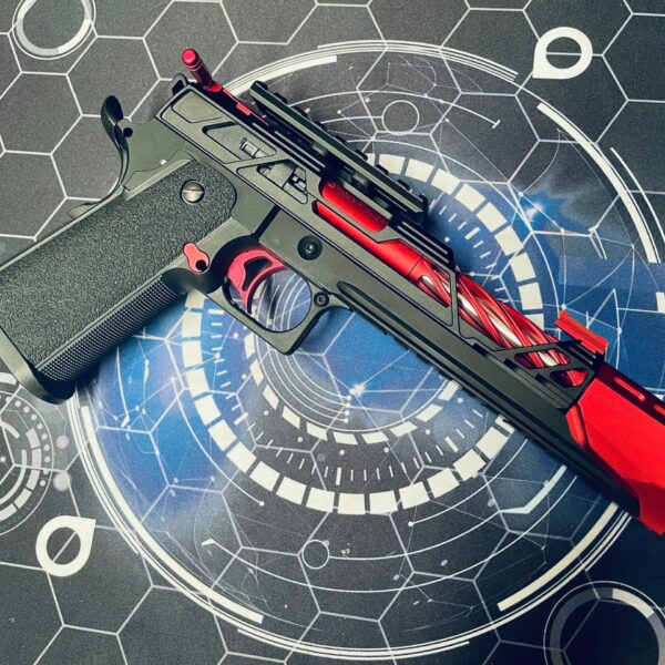 Custom Laylax / Guarder / Dr Black "Crimson Terminator" Hi Capa 5.1 Gas Pistol