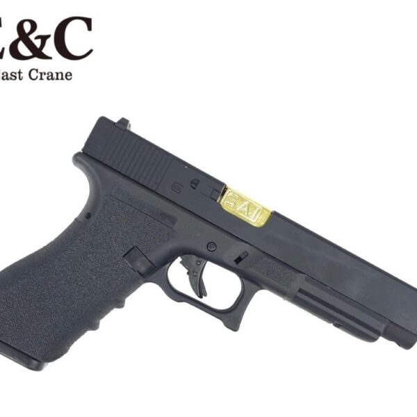 E&C SAI Glock 34 Gas Blowback Gel Blaster Pistol – Black and Gold