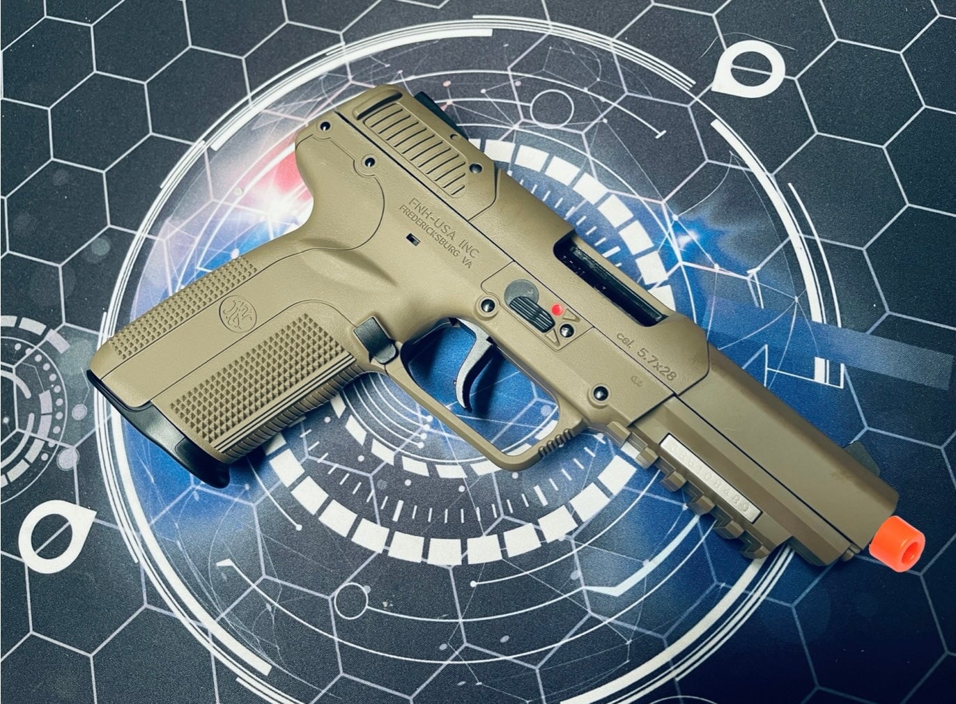 Custom Guarder / Tokyo Marui FN57 Gel Blaster - FDE