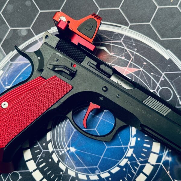 Custom KJ Works CZ75 Shadow 1 ACCU "Blood Angel" Gel Blaster