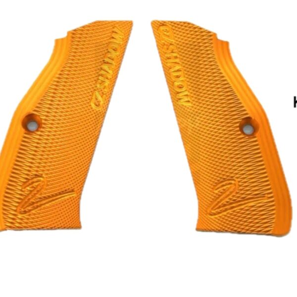 KJ Works CZ Shadow 2 Aluminium Grip Panel (Orange)