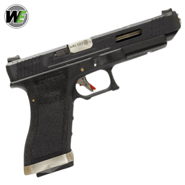 WE TECH G35 W.E.T T5 G-FORCE GBB Gel Blaster - Black/Silver/Black
