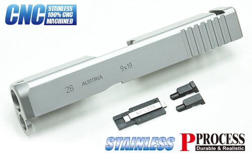 Stainless CNC Slide for MARUI G26 Gen3 (Standard/Silver)