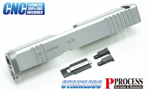 Stainless CNC Slide for MARUI G26 Gen3 (Custom/Silver)