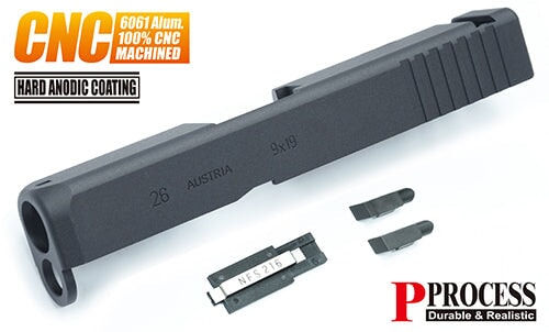 Guarder Aluminium CNC Slide for MARUI G26 Gen3 (Standard/Black)