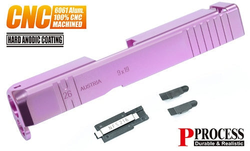 Aluminium CNC Slide for MARUI G26 Gen3 (Custom/Pink)