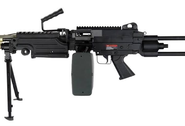 A&K Cybergun FN Licensed M249 MK2 PARA MINIMI SAW FULL METAL GEL BLASTER AEG Machine Gun