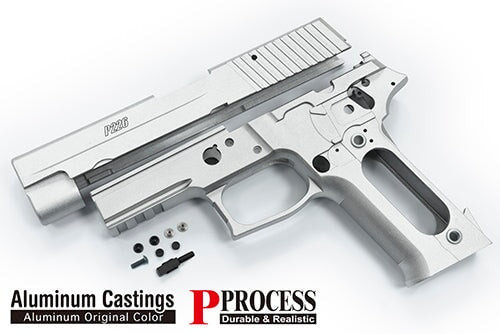 Guarder Aluminium Slide & Frame For MARUI P226 E2 (Silver/E2 Marking)