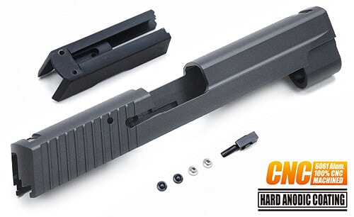 Guarder Aluminium CNC Slide Set for MARUI P226/E2 (Black/Late Ver. Marking)