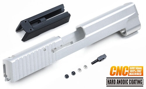 Guarder Aluminium CNC Slide Set for MARUI P226/E2 (Matte Silver/Late Ver. Marking)