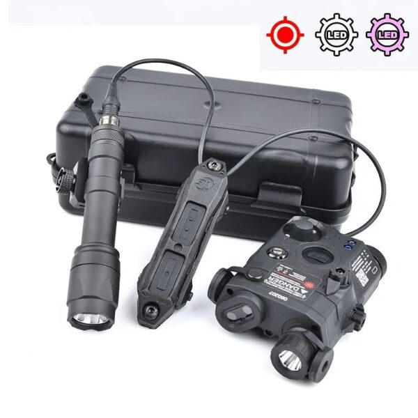 WADSN PEQ15 + Surefire M600C Tactical Torch w/ Dual Pressure Switch Kit