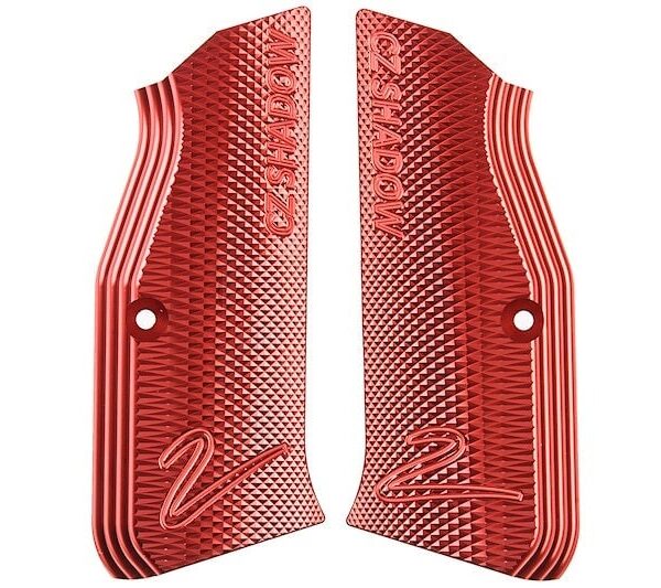 KJ Works CZ Shadow 2 Aluminium Grip Panel (Red)
