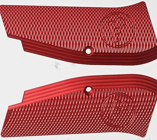 KJ Works CZ Logo Aluminium Hand Grip for CZ SP-01 Shadow (Red)