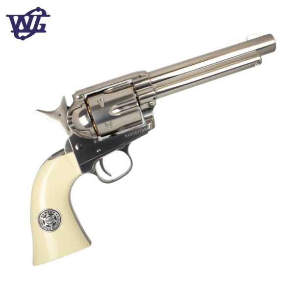Wingun Colt SAA Peacemaker .45 CO2 Gel Blaster - Nickel Pearl